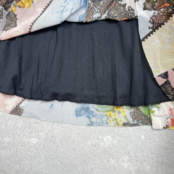 Vintage Petit Pois Skirt Womens Small Floral Print Skirt Y2K Boho Fairy - Picture 11 of 14